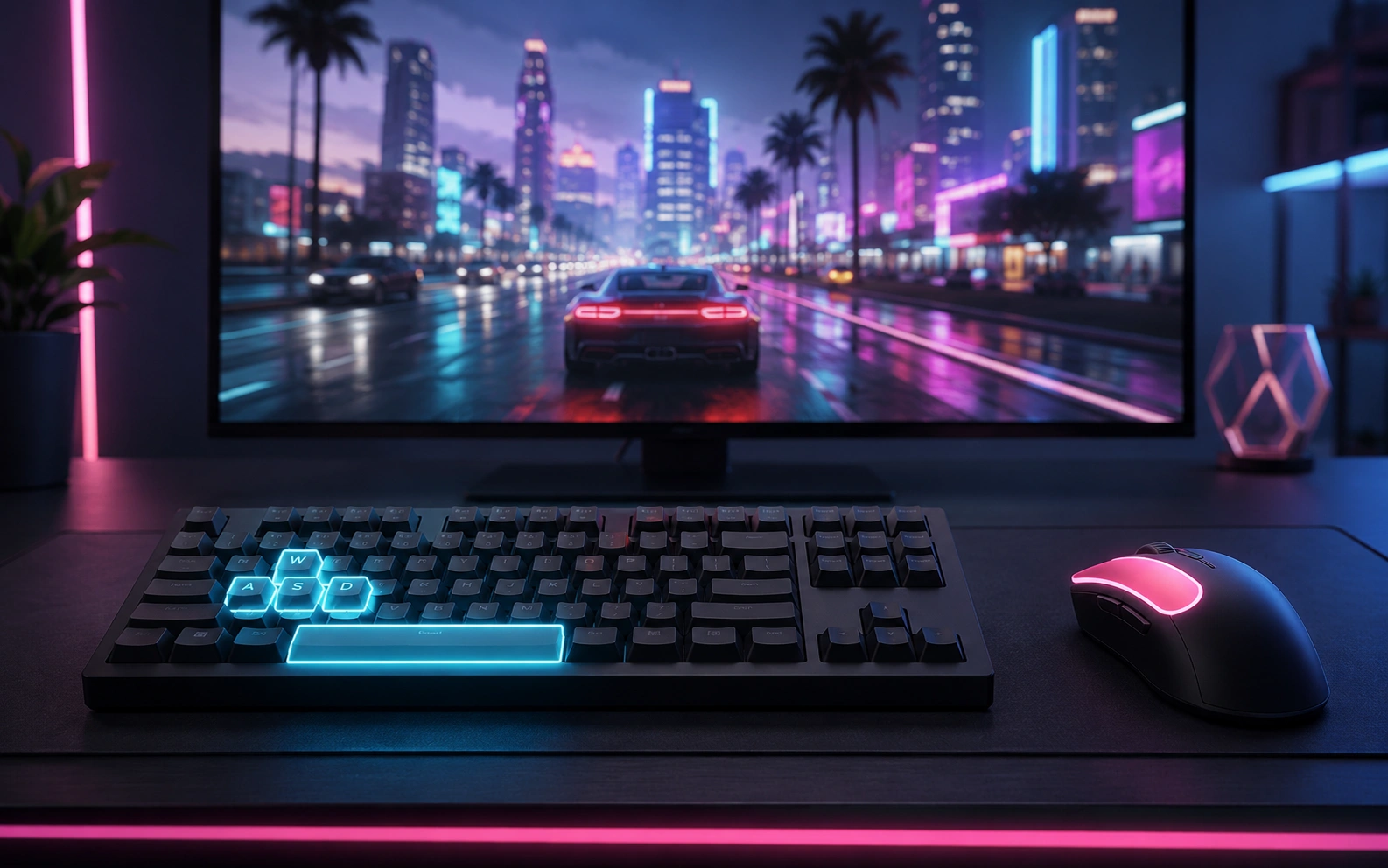 Player starting Quenq Vice City browser game on desktop